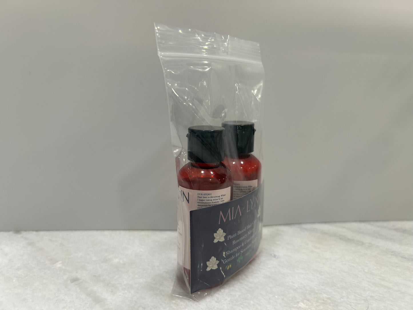Travel Size Rosemary Minty Shampoo and Conditioner